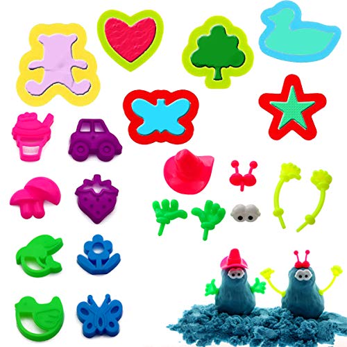 BESTZY Herramientas de Plastilina Inteligentes, 37 Plastico Moldes Juegos de Imitación Juguetes Educativos para Niños