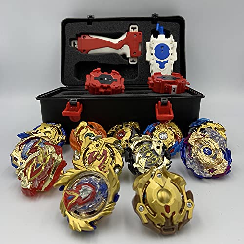 Beyblade Burst Turbo Set，Peonzas Juguetes Conjunto,Burst Turbo Launcher Set,Navidad Regalo, Regalo para Los Niños