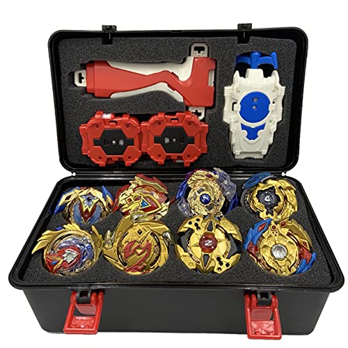 Beyblade Burst Turbo Set，Peonzas Juguetes Conjunto,Burst Turbo Launcher Set,Navidad Regalo, Regalo para Los Niños