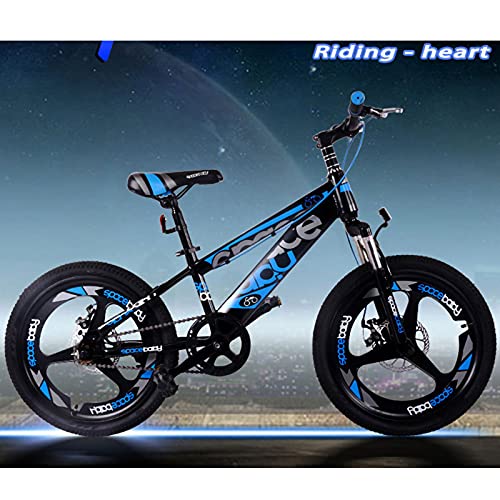 Bicicleta Moda Para Niños 18/20/22/24 Pulgadas, Bicicletas De Cross-Country De Una Velocidad Para Niños Y Niñas, Cuadro De Acero Al Carbono Y Frenos De Doble Disco, Regalos Para Niños,Naranja,20"