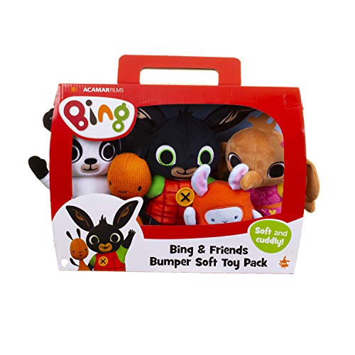 Bing Mascots Set Bing & Friends Sula Pando Hoppity Voosh Flop - Peluche suave