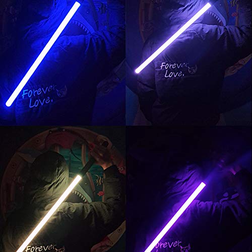 BKONF Sables de Luz Juguetes Luminosa Force FX Lightsaber con 11 Colores Que Cambian & 8 Efecto de Sonido & 6 Efecto de Luz & USB Recargable para Niños Adultos Accesorios de Cosplay de Regalo