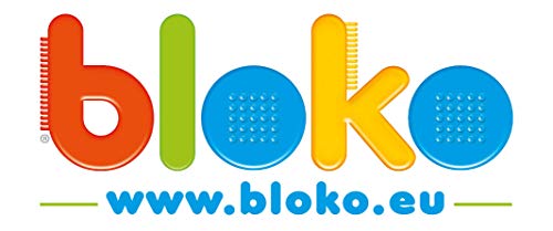 BLOKO 503627 - Caja de 100 4 Figuras 3D de la Familia, a Partir de 12 Meses, Fabricado en Europa, Juguete de construcción