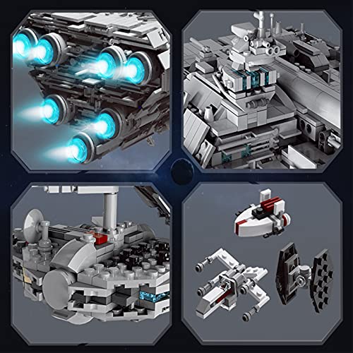 Bloques De Construcción Modelo Nave Espacial Tecnología, Kit Técnico Mold King 21001, Nave Espacial Médica Compatible Con Lego Star Wars USC - 6388 Piezas A,118 * 25 * 55cm