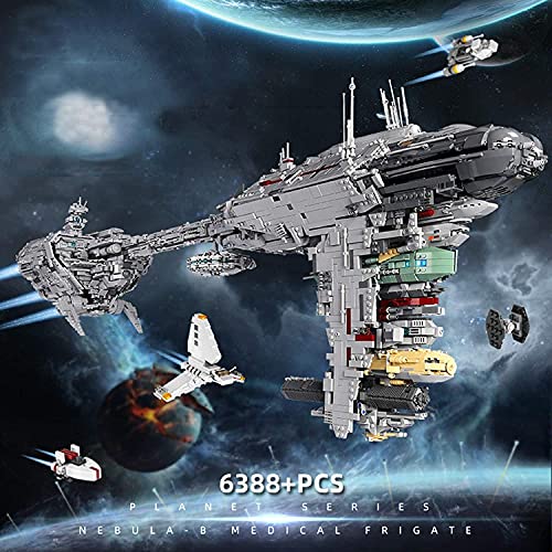 Bloques De Construcción Modelo Nave Espacial Tecnología, Kit Técnico Mold King 21001, Nave Espacial Médica Compatible Con Lego Star Wars USC - 6388 Piezas A,118 * 25 * 55cm