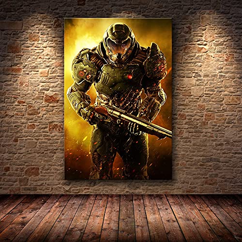 Bnnauv Puzzle 1000 Piezas Juego Clásico Halo Videojuego Ultimate Doom Art Picture Puzzle 1000 Piezas educa Gran Ocio vacacional, Juegos interactivos familiares50x75cm(20x30inch)