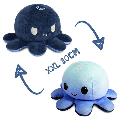 Bonita Juguetes de Peluche Pulpo Forma,Doble cara y doble color peluche pulpo reversible prime,Puede aliviar la ansiedad y expresar emociones pulpo reversible prime juguetes creativos