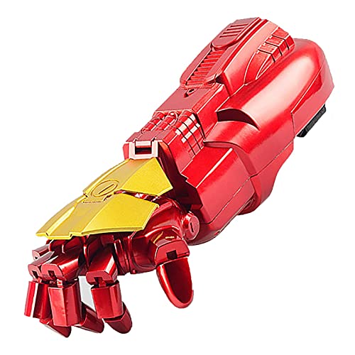 Brazo Robótico de Iron Man Launcher Glove, Cosplay Glove Hero Launcher Mejor Regalo para Los Niños, Edad Recomendada 5 Años y Más, Puede Emitir Luz