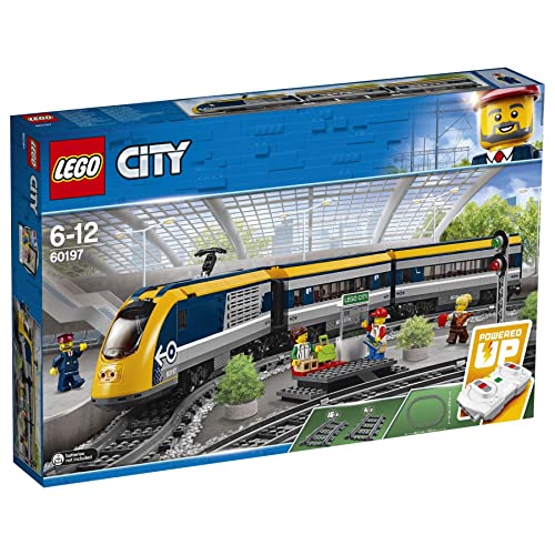 BRICKCOMPLETE Lego City - Juego de 4 trenes (60197, rieles 60205, 60238 Weichen & 30361)