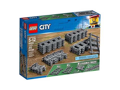 BRICKCOMPLETE Lego City - Juego de 4 trenes (60197, rieles 60205, 60238 Weichen & 30361)