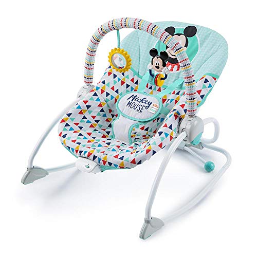 Bright Starts, Disney Baby Hamaca mecedora Mickey Happy Tiangles