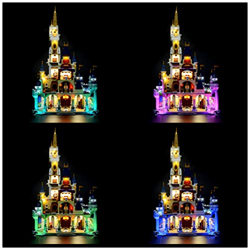 BRIKSMAX Kit de iluminación LED Lego Disney Castle - Compatible con Lego 71040 Building Blocks Model- No incluir el Conjunto de Lego