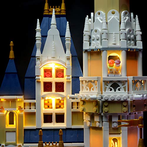 BRIKSMAX Kit de iluminación LED Lego Disney Castle - Compatible con Lego 71040 Building Blocks Model- No incluir el Conjunto de Lego