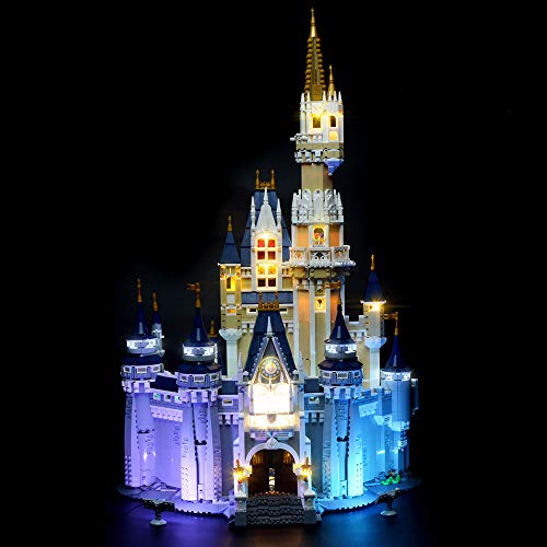 BRIKSMAX Kit de iluminación LED Lego Disney Castle - Compatible con Lego 71040 Building Blocks Model- No incluir el Conjunto de Lego