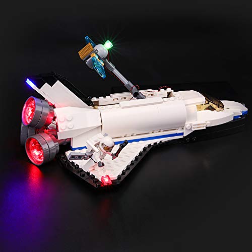 BRIKSMAX Kit de Iluminación Led para Lego Creator Lanzadera Espacial, Compatible con Ladrillos de Construcción Lego Modelo 31066, Juego de Legos no Incluido