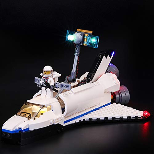 BRIKSMAX Kit de Iluminación Led para Lego Creator Lanzadera Espacial, Compatible con Ladrillos de Construcción Lego Modelo 31066, Juego de Legos no Incluido