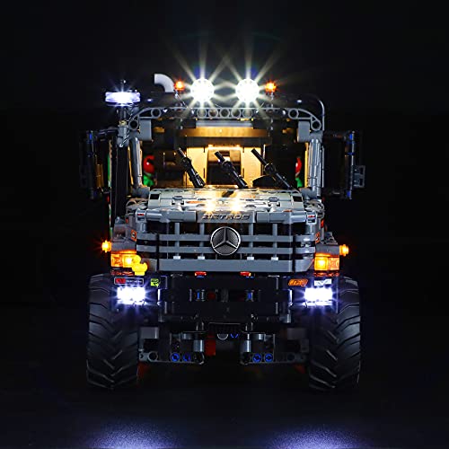 BRIKSMAX Kit di illuminazione a led per Lego TechnicCamión de Trial 4x4 Mercedes-Benz Zetros - Compatible con Lego 42129 Building Blocks Model- No incluir el Conjunto de Lego