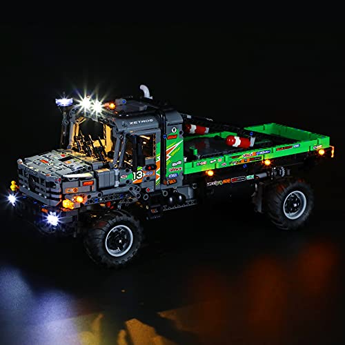 BRIKSMAX Kit di illuminazione a led per Lego TechnicCamión de Trial 4x4 Mercedes-Benz Zetros - Compatible con Lego 42129 Building Blocks Model- No incluir el Conjunto de Lego