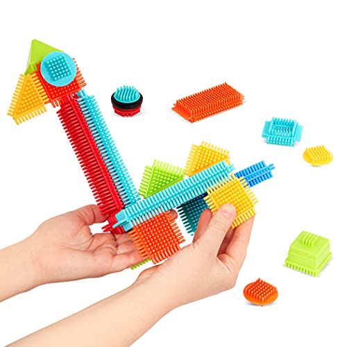 Bristle Blocks - Juego de bloques para bebé (Battat 70.3068) , Modelos/colores Surtidos, 1 Unidad