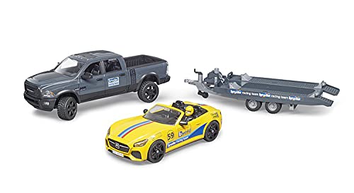 Bruder 02504 – RAM 2500 Power Wagon y Roadster Bruder Racing Team