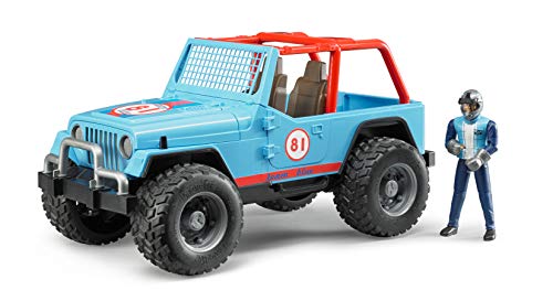 Bruder 02541 – Coche de Juguete Jeep Cross Country Racer con Conductor