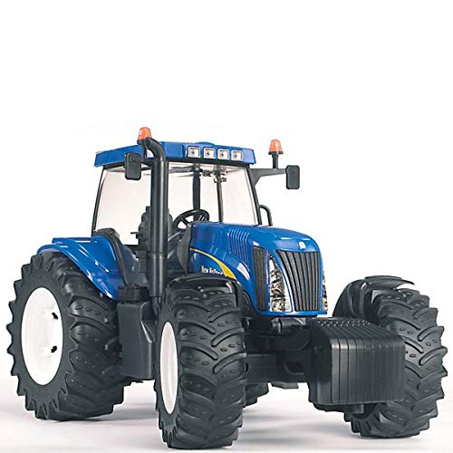 Bruder 1695 New Holland Tractor - con remolque para animales - accesorios incluidos - edición limitada