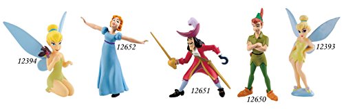 Bullyland 12651 - Figura de Juego, Walt Disney Peter Pan, Capitán Garfio, Aprox. 10 cm de Altura, Figura Pintada a Mano, sin PVC, para Que los niños jueguen con la fantasía