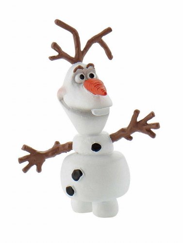 Bullyland 12963 - Figura de Juego, Walt Disney La Reina del Hielo - Olaf, Aprox. 4,5 cm de Altura, Figura Pintada a Mano, sin PVC, para Que los niños jueguen con la fantasía