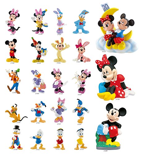 Bullyland 15329 - Figura de Juego, Walt Disney Minnie con Perro, Aprox. 7 cm de Altura, Figura Pintada a Mano, sin PVC, para Que los niños jueguen de Forma imaginativa