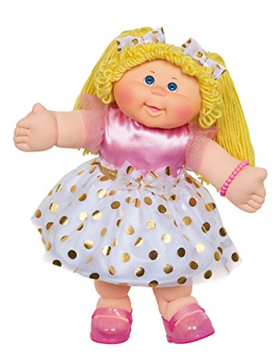 Cabbage Patch Kids Pelo de lana vintage retro estilo muñeca rubia de ojos cabello/azul Original, 16"Amazon exclusivo fácil-a-Abra envases