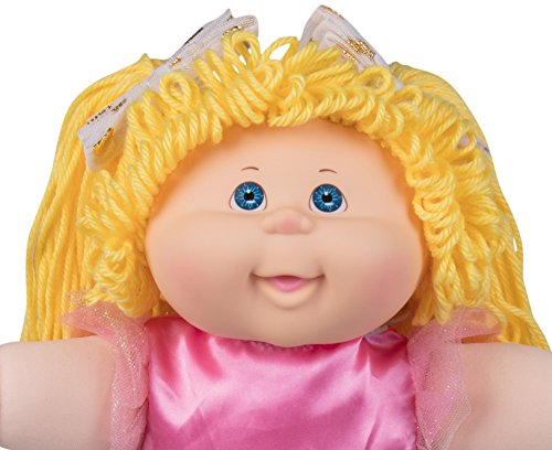 Cabbage Patch Kids Pelo de lana vintage retro estilo muñeca rubia de ojos cabello/azul Original, 16"Amazon exclusivo fácil-a-Abra envases