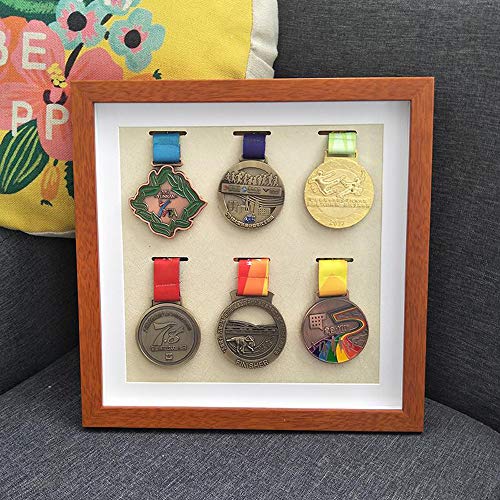 Caja expositora Insignias Caja exhibición medallas Marco para exhibir medallas,Medalla de Deportes Cuadro 3D Marcos de Fotos,para Mostrar Guerra Se ,puede seleccionar el tamaño marco de madera maciza