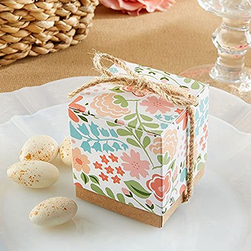 Cajitas Regalo, 36 Piezas Caja De Regalo Decorativa, Cuadrado Cajitas Regalo, Con una Pequeña Etiqueta y un Cordel, Para Caramelos, Chocolates, Galletas, Joyas y Otros Pequeños Obsequios(2 * 2 * 2in)