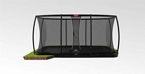 Cama elástica BERG Flatground Ultim Elite 500 Black con Red Deluxe XL