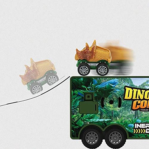 CamióN Transportador Animales,Dinosaurios Juguetes Camions,CamióN Portador De Coches De Transporte De Dinosaurios Con Luces Y Musica, Coches De Almacenamiento De Modelos De Animales De Dinosaurio