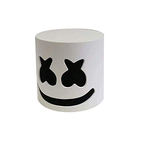 Candora - Máscara de Halloween para cosplay, diseño de Marshmello DJ; máscara de cabeza completa