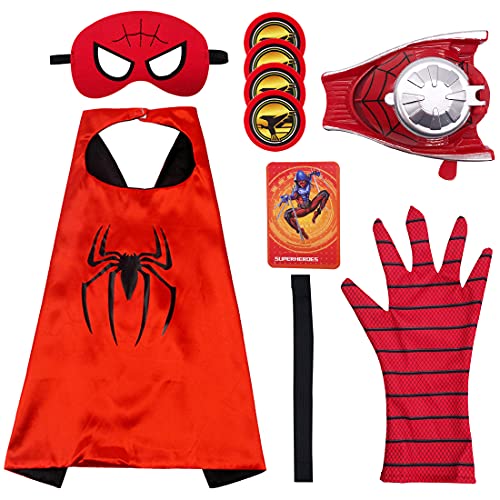 Capa de Superhéroe para Niños - Miotlsy Divertidos Superhéroes Capas para Niños - Disfraces Infantiles para Cosplay de Fiesta de cumpleaños - Juguetes para Niños y Niñas (9pcs )