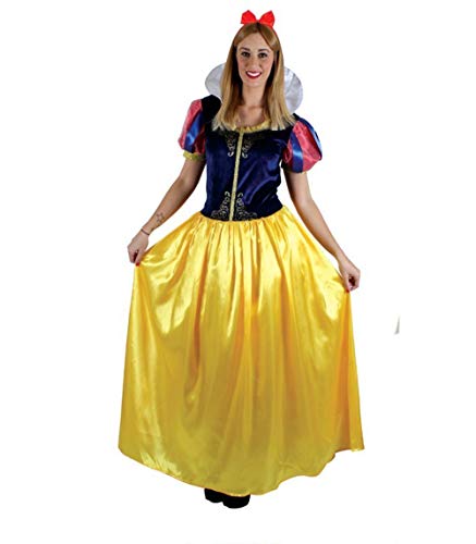 Carnavalife, Disfraz de Blancanieves Princesa de Cuento Disney, Fiesta de Disfraces, Cumpleaños, Fiesta Temática. para Mujer. Talla S.