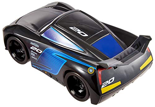 Cars Jackson Storm Track Talkers Coche de juguete con sonidos, juguete para niños +3 años (Mattel GTK87)