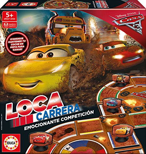 Cars The Movie Juego Carrera Loca, 37.1 x 27.2 x 5.6 (Educa Borrás 17210)