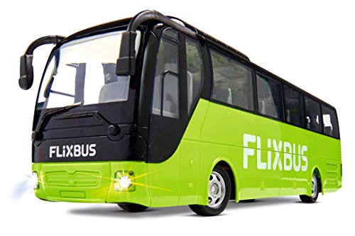 Carson Modellsport-Carson 500907342 FlixBus 2.4GHz-100% Listo para Conducir, autobús Juguete, Coche teledirigido, para niños a Partir de 8 años, Tiempo de conducción Aprox. 60 min, Color Verde