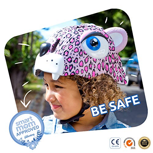 Casco de Bici para niños | Casco de Bici para niños y niñas pequeños, niños y niñas patinetes eléctricos, triciclos, Skateboarding y bicis | Casco Ciclismo Animales niño (Yellow Leopard)