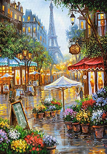 Castorland Jigsaw 1000 pc-Spring Flowers, Paris, Multicolor (C-103669)