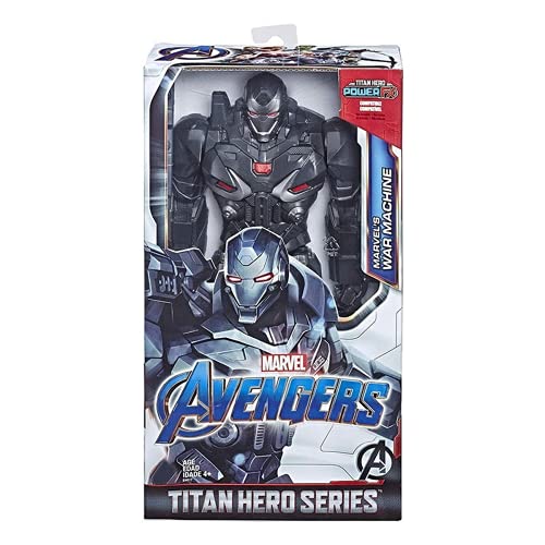 CBSTD Figuras de acción de los Vengadores, Titan Hero, Hulk Ultimate, Spider-Man, Pantera Negra, Juguetes niños, 30cm/12 Pulgadas (War Machine with Box)