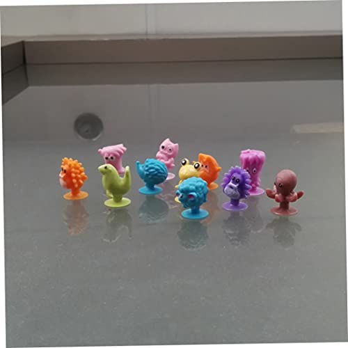 cdzhouji 10pcs Kids Dibujos Animados Little Monsters Figuras De Acción Juguetes Mini Monster Sucker Suction Cup Toys - Color Aleatorio