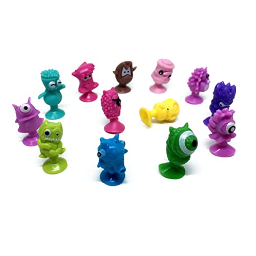 cdzhouji 10pcs Kids Dibujos Animados Little Monsters Figuras De Acción Juguetes Mini Monster Sucker Suction Cup Toys - Color Aleatorio