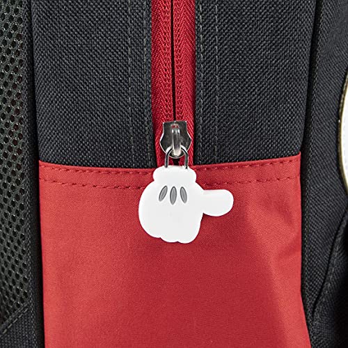 CERDÁ LIFE'S LITTLE MOMENTS, Mochila Escolar de Mickey Mouse-Licencia Oficial Disney para Niños, Rojo, Edades recomendadas-3-6 años