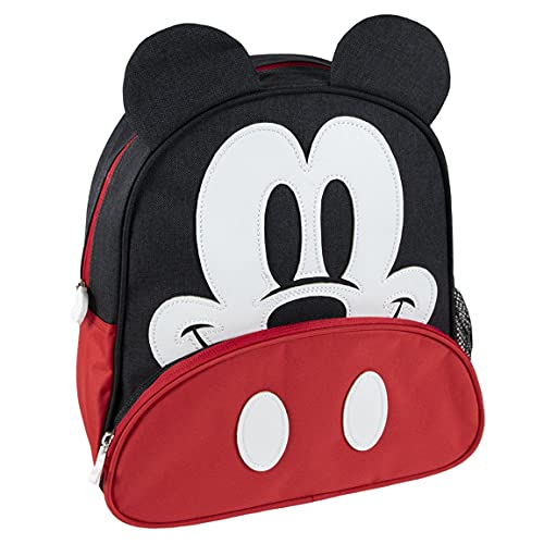 CERDÁ LIFE'S LITTLE MOMENTS, Mochila Escolar de Mickey Mouse-Licencia Oficial Disney para Niños, Rojo, Edades recomendadas-3-6 años