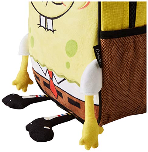 CERDÁ LIFE'S LITTLE MOMENTS, Mochila Infantil Bob Esponja con Aplicaciones de Color Amarillo-Licencia Oficial Nickelodeon Unisex niños, Multicolor, 260X310X100MM