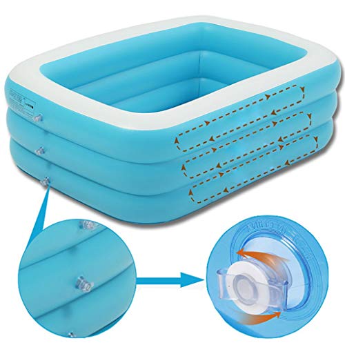 CHANG XU DONG SHOP Ampliación de la bañera Inflable Piscina Inflable jacuzzis bañeras inflado tinas con Bomba de Aire for inflar con Aire Plegable Durable for Adultos Bañeras